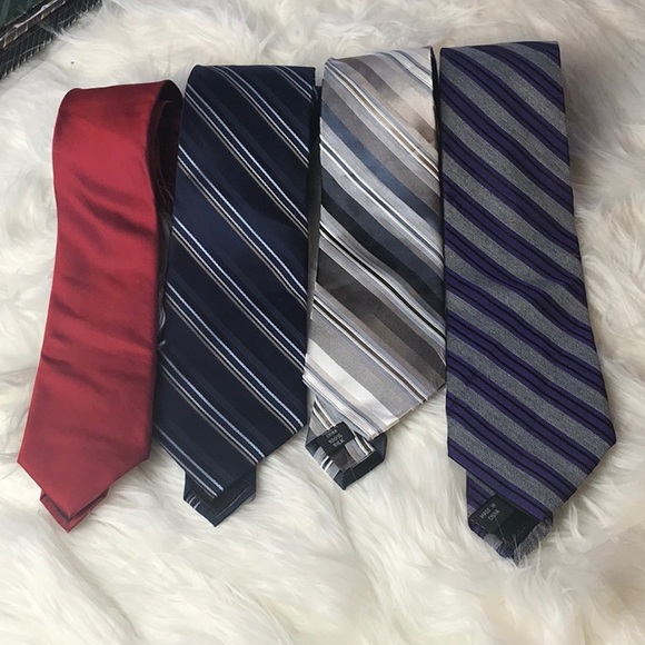 Calvin Klein Other - NWOT 100% silk Calvin Klein Ties lot of 4